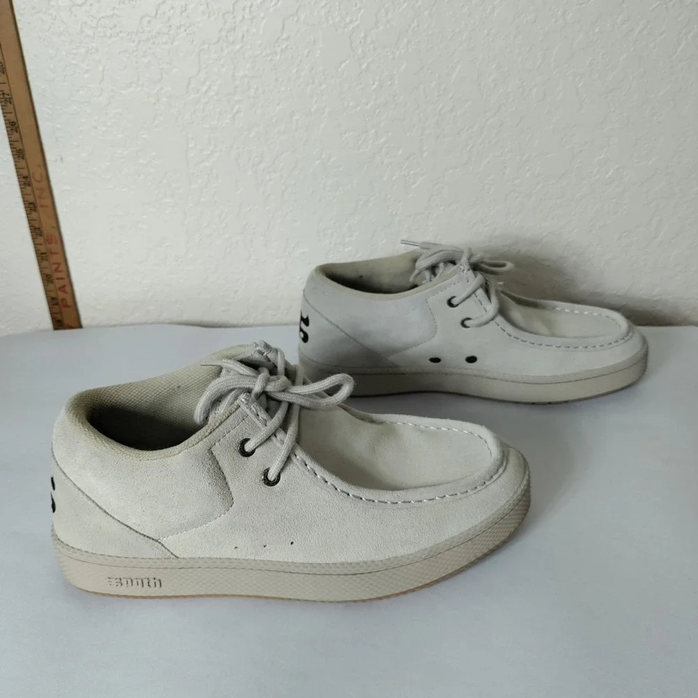 Ipath Cats Mens Skate Shoes Size 9 Suede Leather Moc Toe Sand Beige Low Top